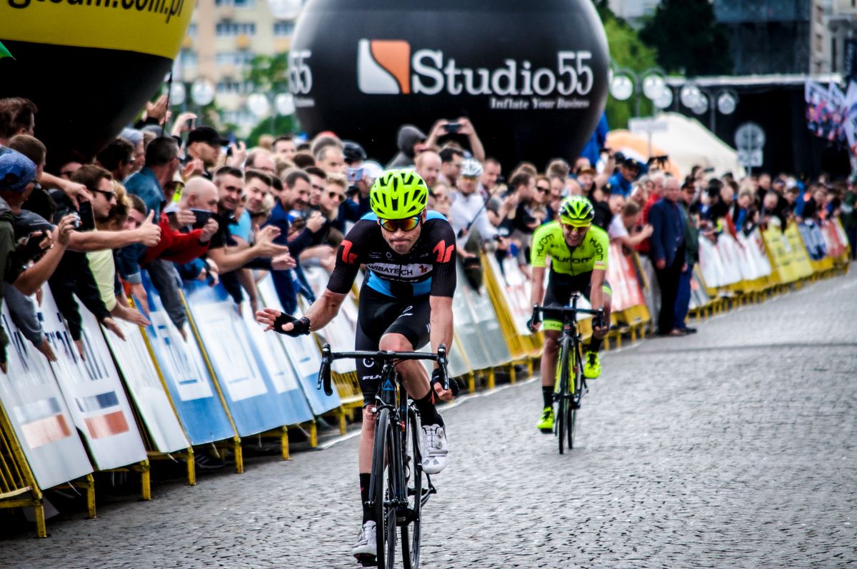 Small wave from Marek Rutkiewicz (Wibatech 7R Fuji) after his second place finish