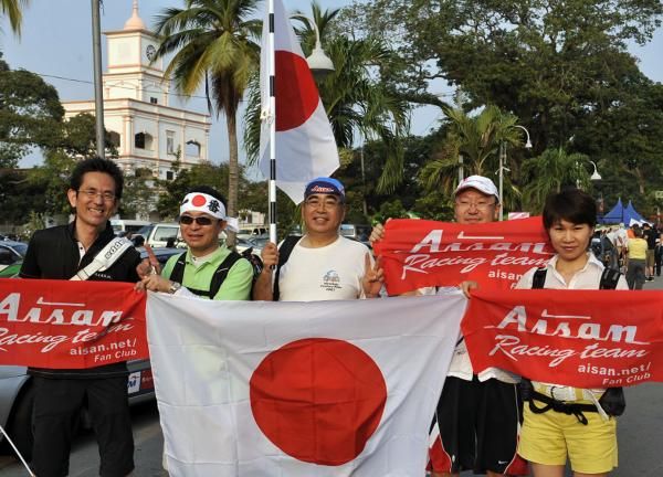 Team Aisan supporters out in force