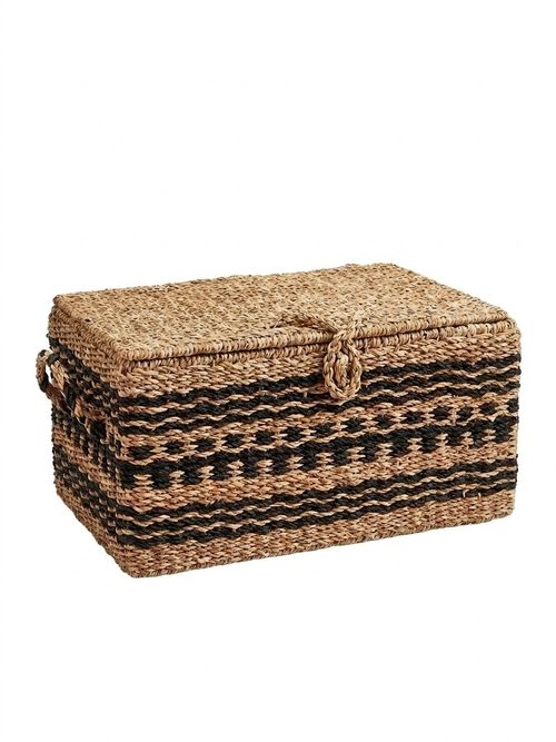 Monochrome Woven Storage Trunk
