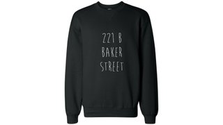 Sherlock Holmes 221B Baker Street Handpainted Sweatshirt