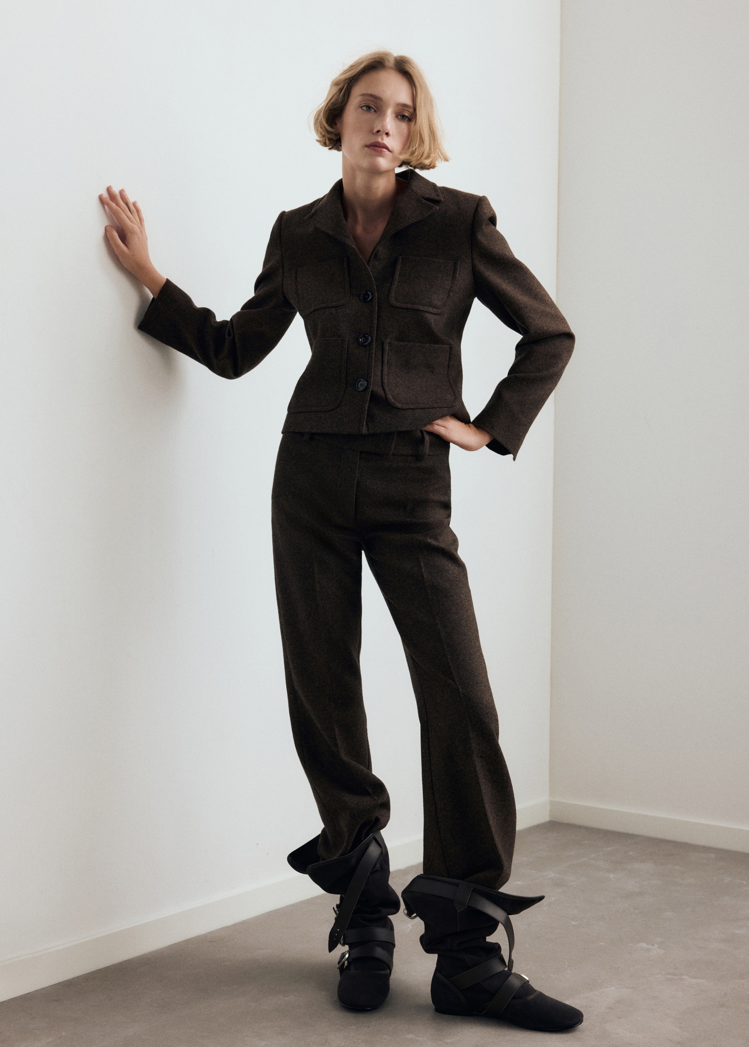 Suede Boots With Buckle - Women | Mango Usa