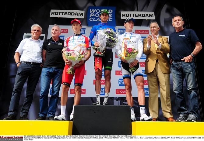 The overall podium at the World Ports Classic