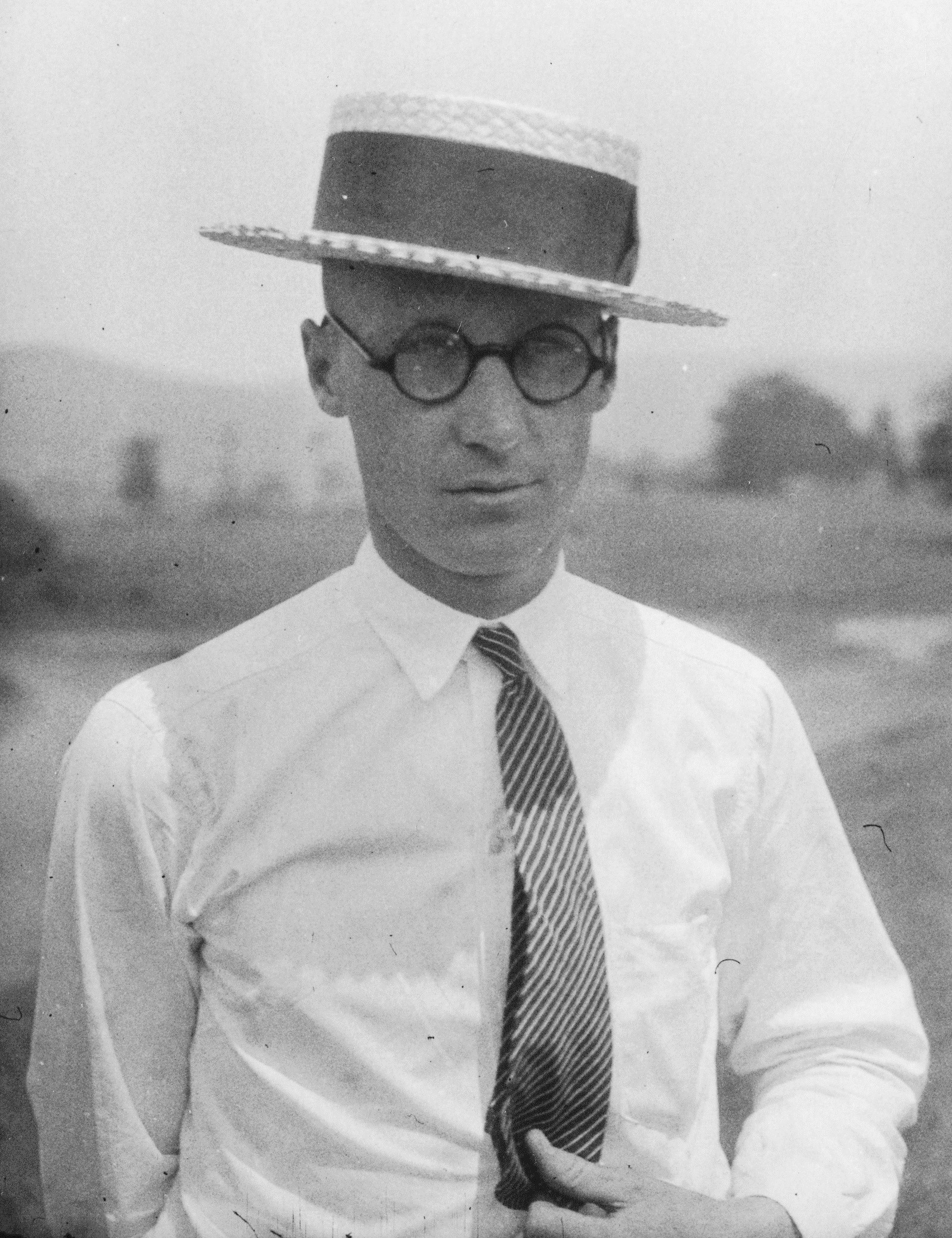 a black and white portrait of John T. Scopes