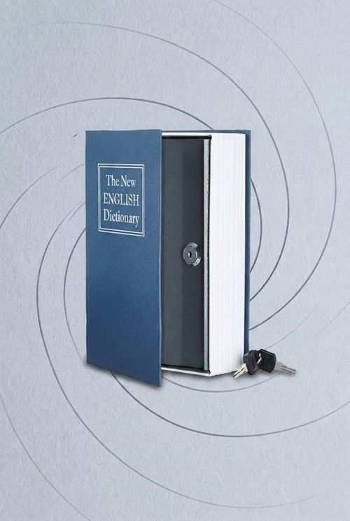 Book Safe with Key Lock