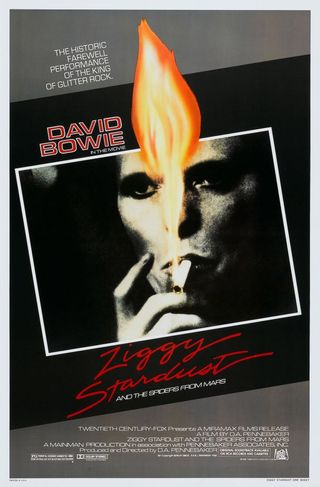 Ziggy Stardust And The Spiders From Mars, poster, US poster art, David Bowie, 1973.