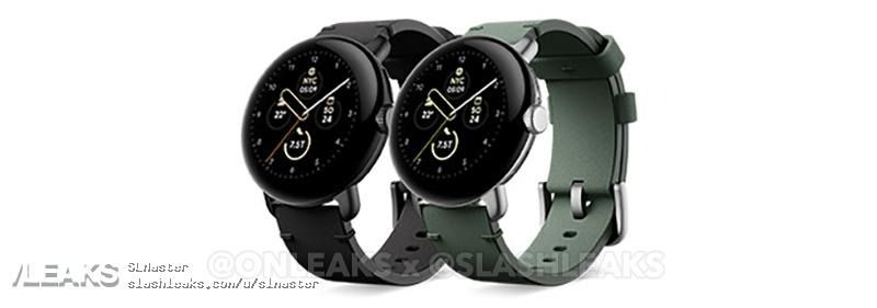 Pixel Watch in various band styles and watch faces