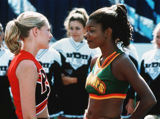 Kirsten Dunst faces off against Gabrielle Union in the cheerleader film 'Bring It On'