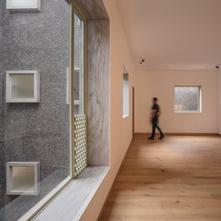 inside mexico city housing looking out and merging interiors and exteriors