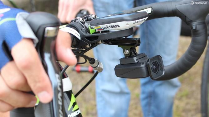 Lampre-Merida's Jos&eacute; Serpa said Shimano asked each of its sponsored teams to put the camera on two riders' bikes