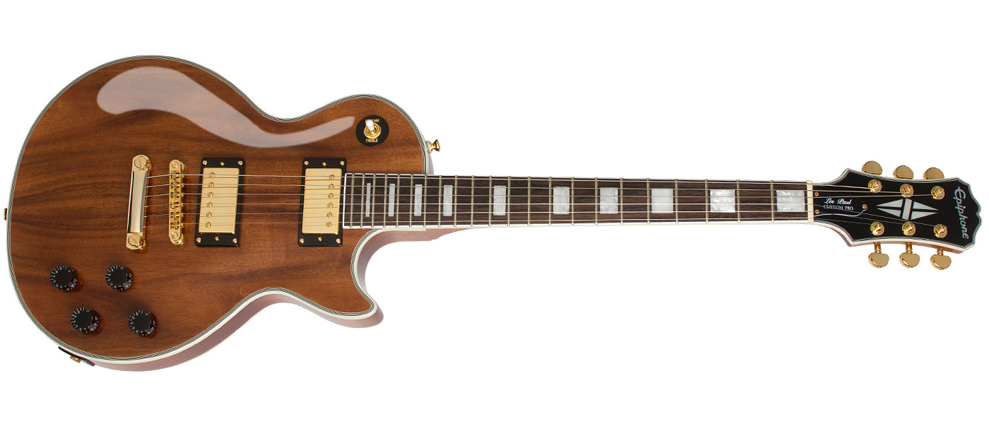 ギター Epiphone Les Paul Custom Pro koa Amazon.com: Epiphone Les Paul Custom (Koa Natural) : Musical