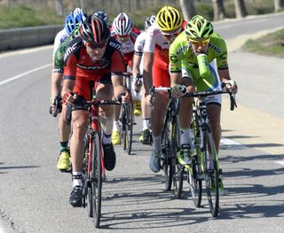 Steven Cummings leads an escape on stage six of the 2014 Paris-Nice