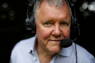 Clive Tyldesley, the football commentator, poses for a portrait Manchester United vs Bayern Munich Champions League final