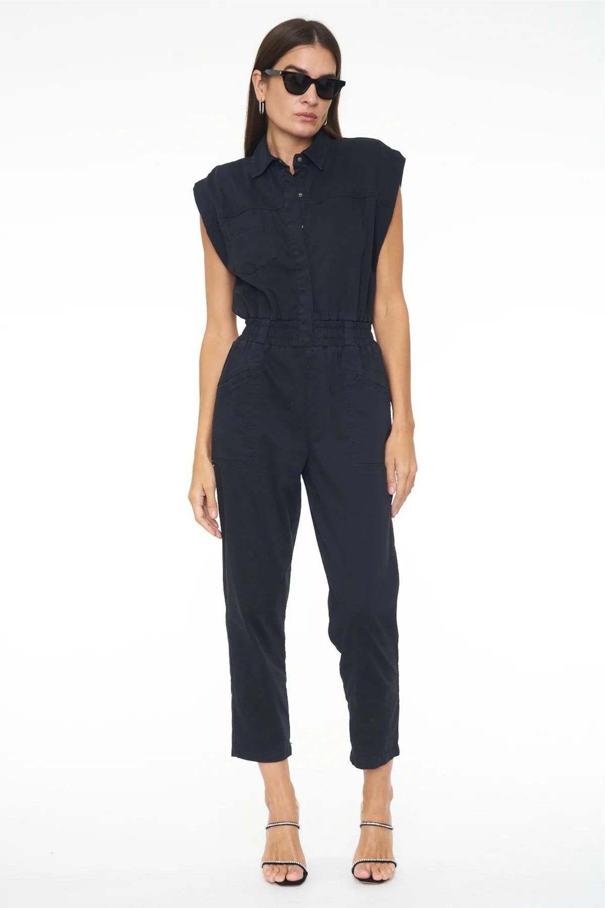 black jumpsuit