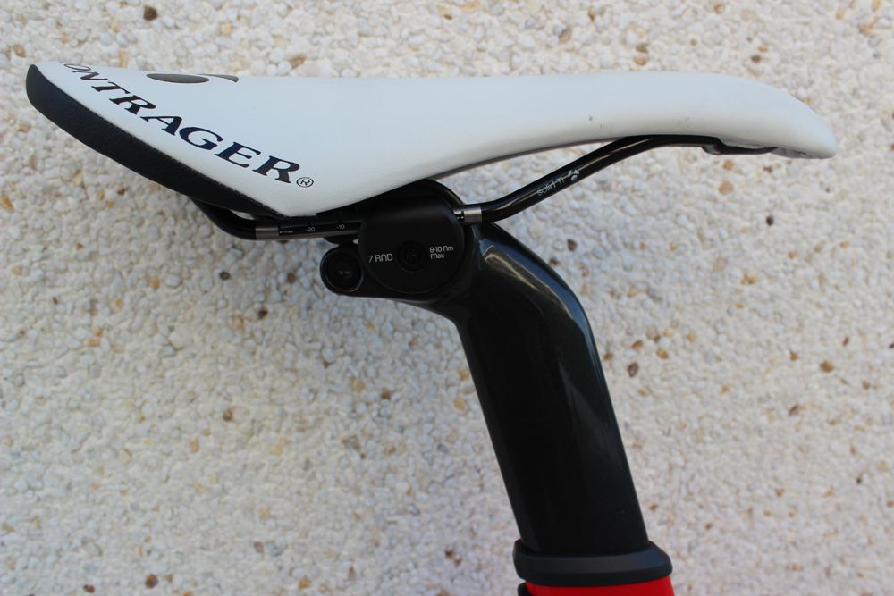Hesjedal has gone for a Bontrager Team Issue saddle