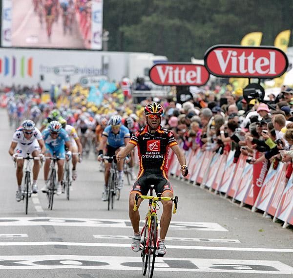 Valverde was too strong for the rest, but only finished one second ahead of GC favourite, Cadel Evans.