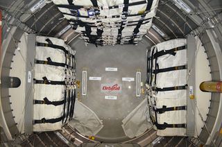 Pressurized Cargo Module Loaded With Cargo