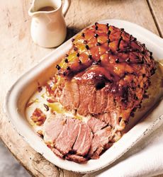 As good as it gets: Rick Stein’s glazed Christmas ham.