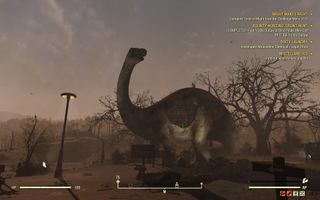 Dino statue in the Wasteland