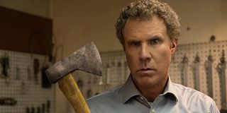 Will Ferrell holding hatchet in The House