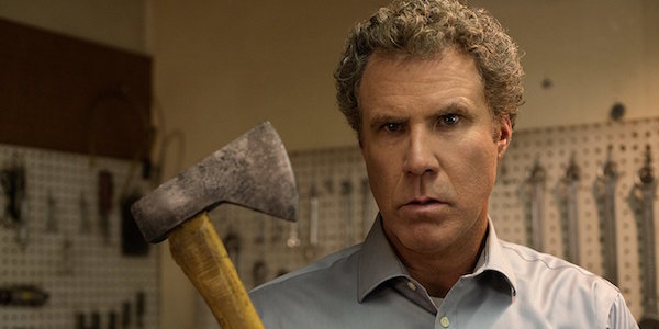 Will Ferrell holding hatchet in The House