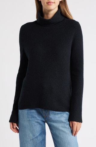 Rib Turtleneck Sweater