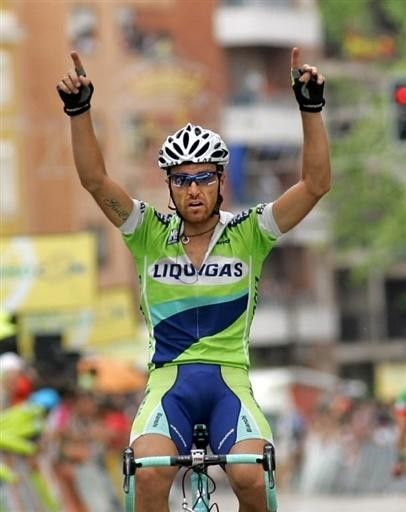 Luca Paolini (Liquigas) wins the 12th stage