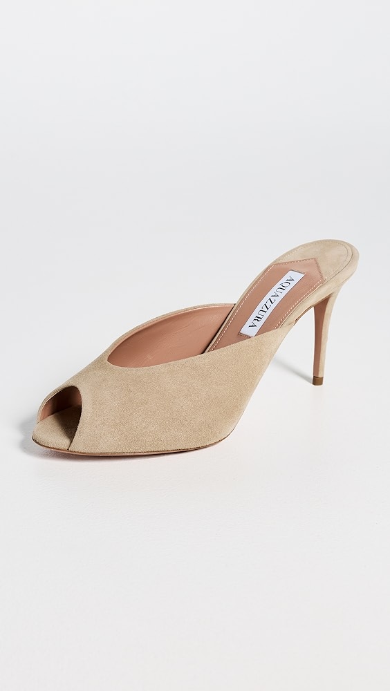 Aquazzura Secret Peep Toe Mule Heels