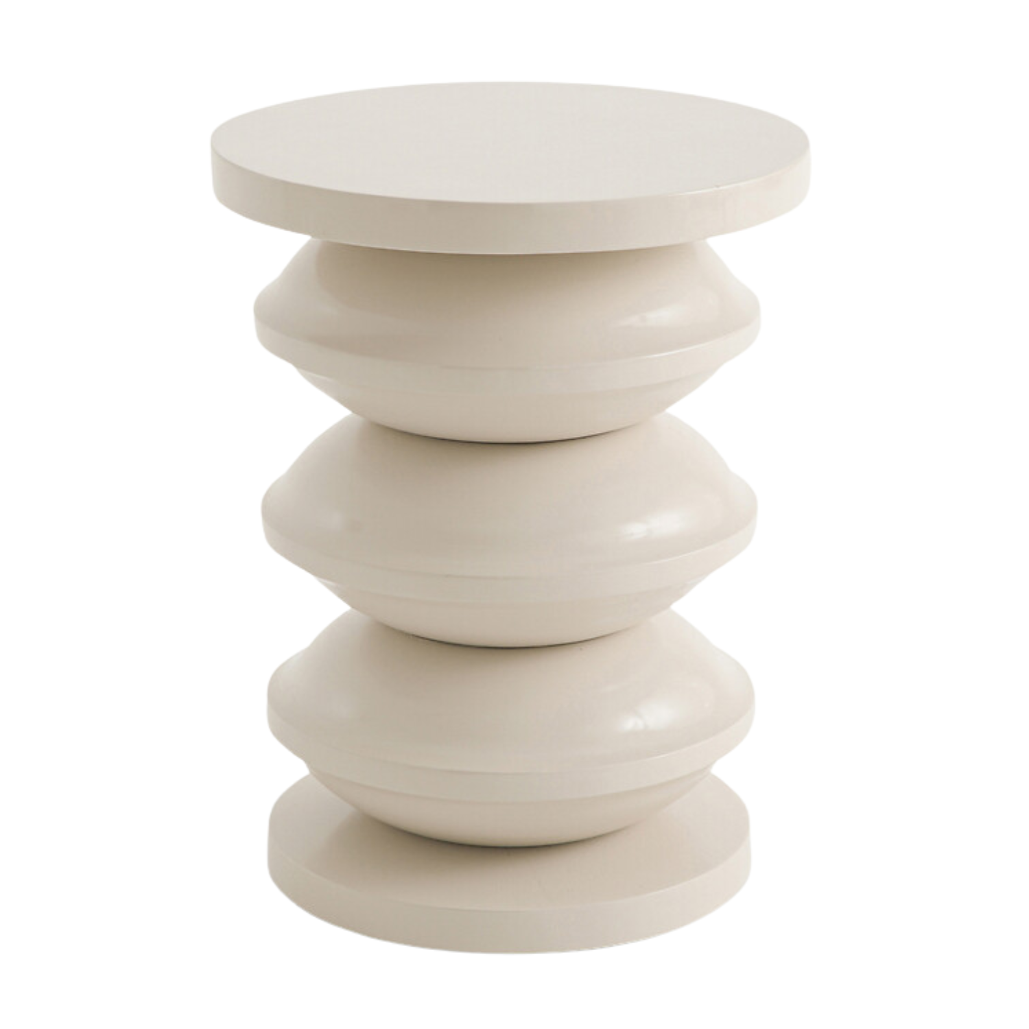 A Thilde Glossy Finish Mango Wood Side Table from La Redoute