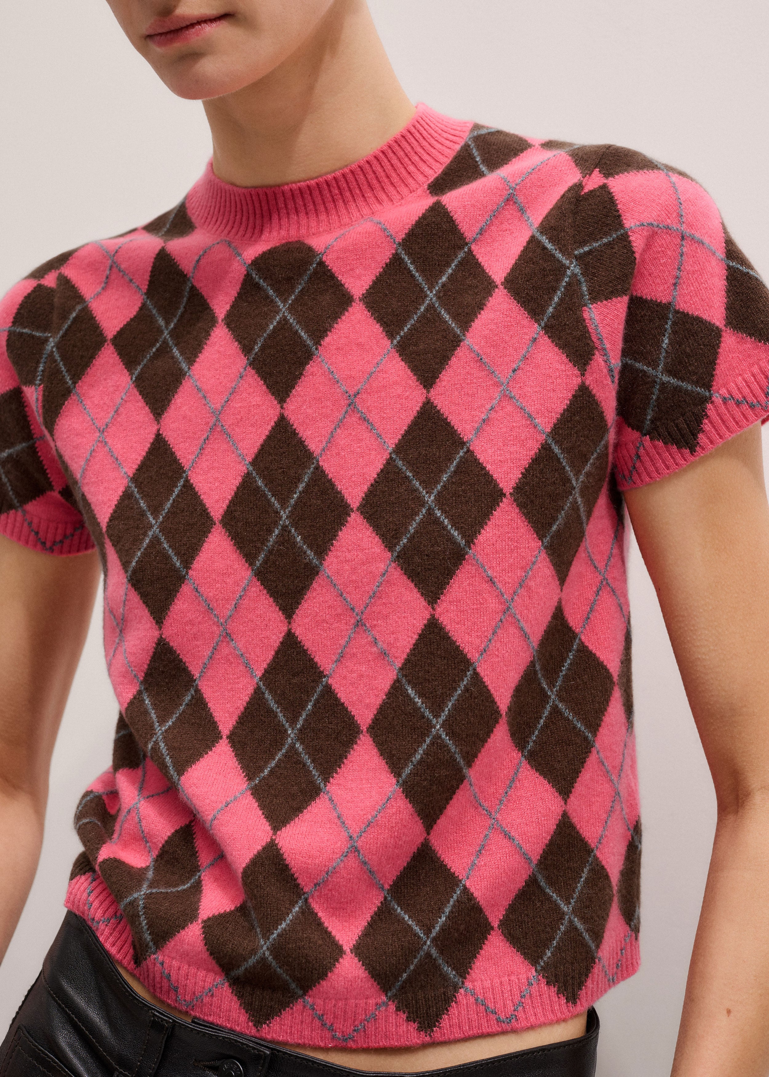 Argyle Knit Baby Tee