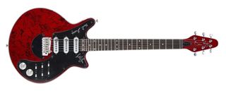 A Brian May Red Special guitar, signed by participants of the recent Taylor Hawkins tribute concert in Los Angeles