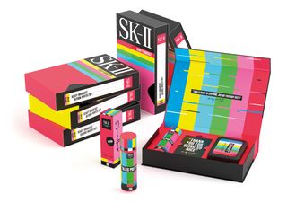 SK-II VHS style tapes and a box