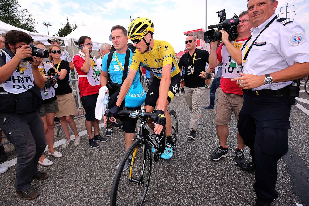 Chris Froome following stage 15.