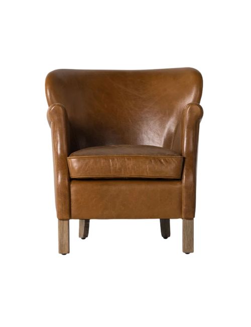 Melvin Petite Leather Lounge Chair