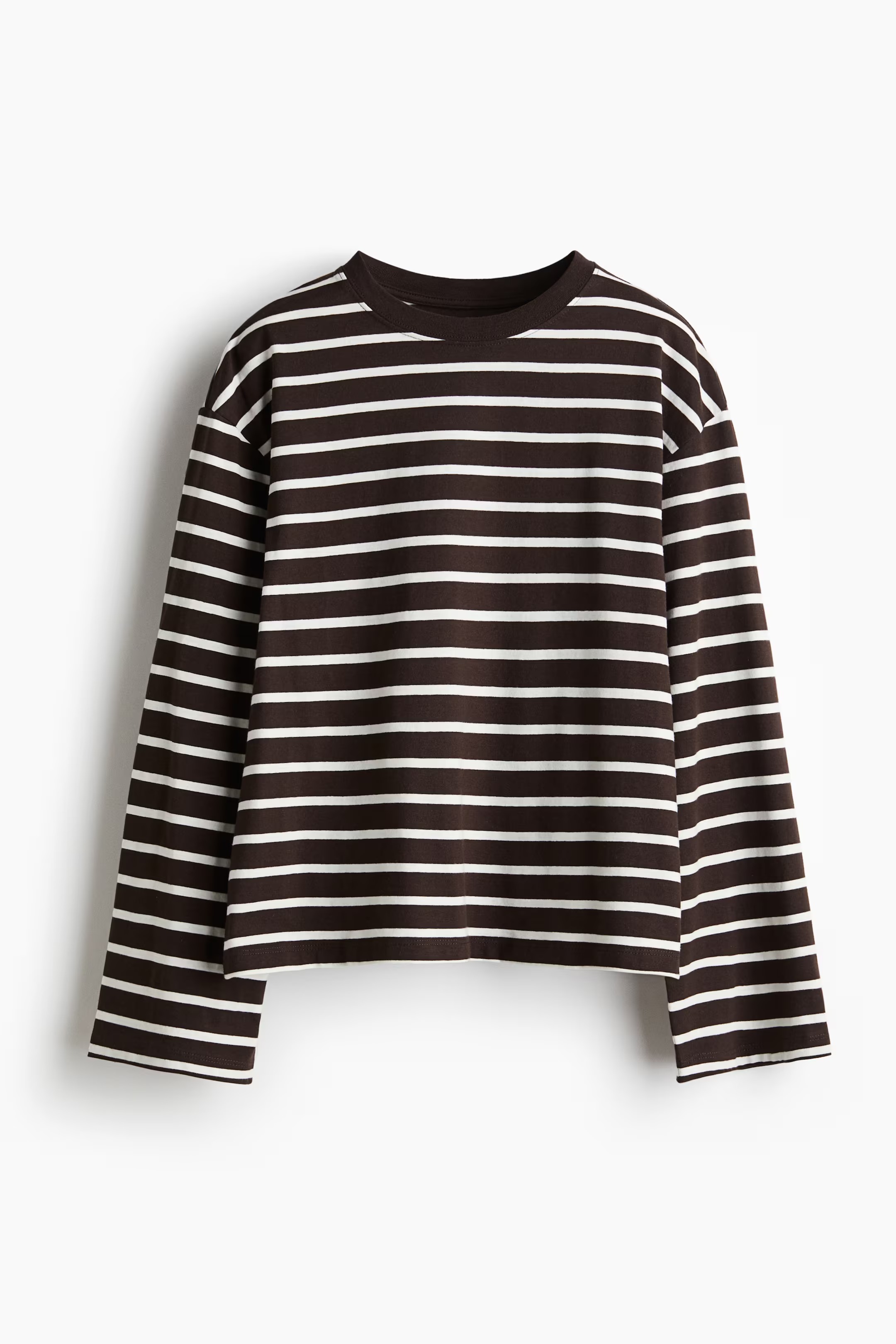 brown striped top
