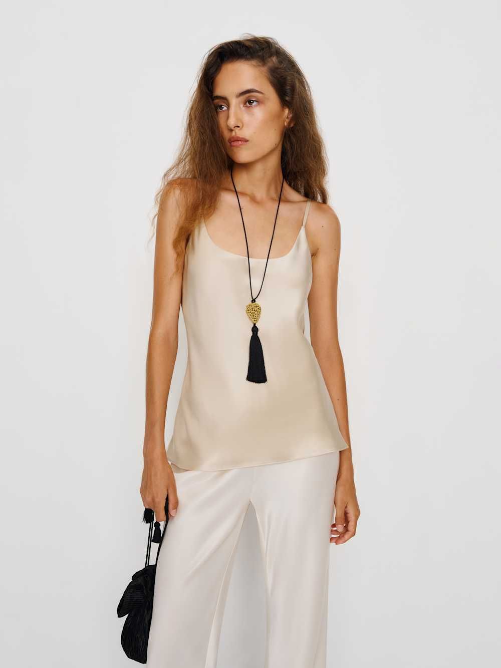 Lila Silk Top