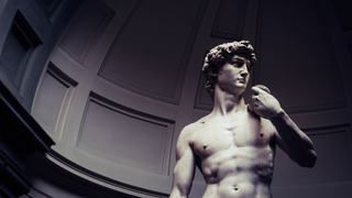 Michelangelo's David in situ
