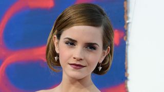 emma watson on the red carpet with a bob hairstyle