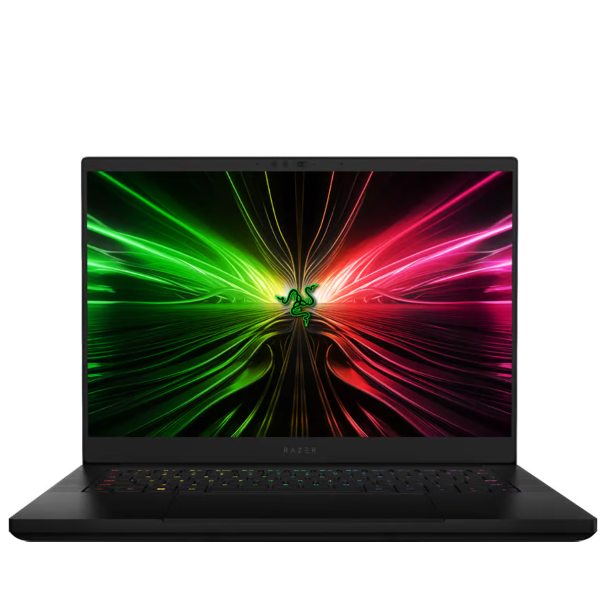 A Razer Blade 14 against a white background