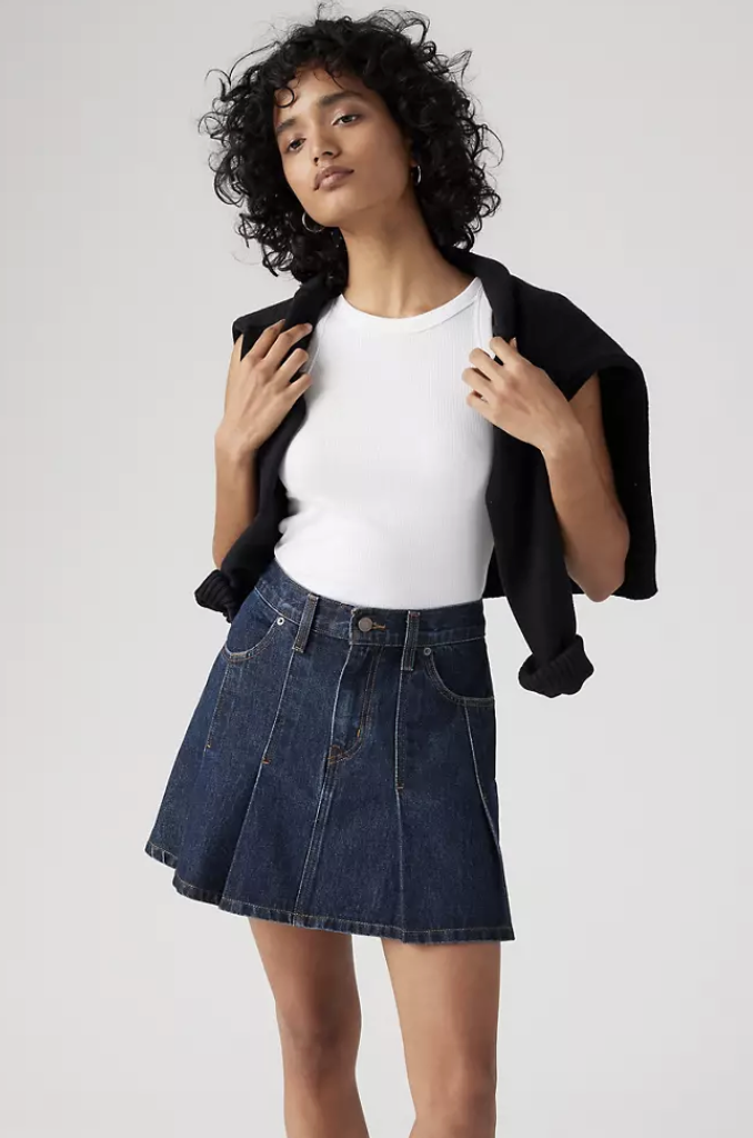 Levi, Pleated Mini Skirt