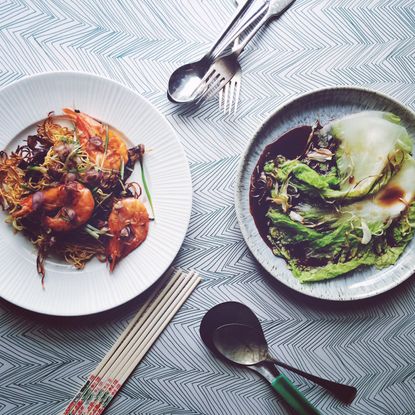 Courgette Spaghetti with Mussels