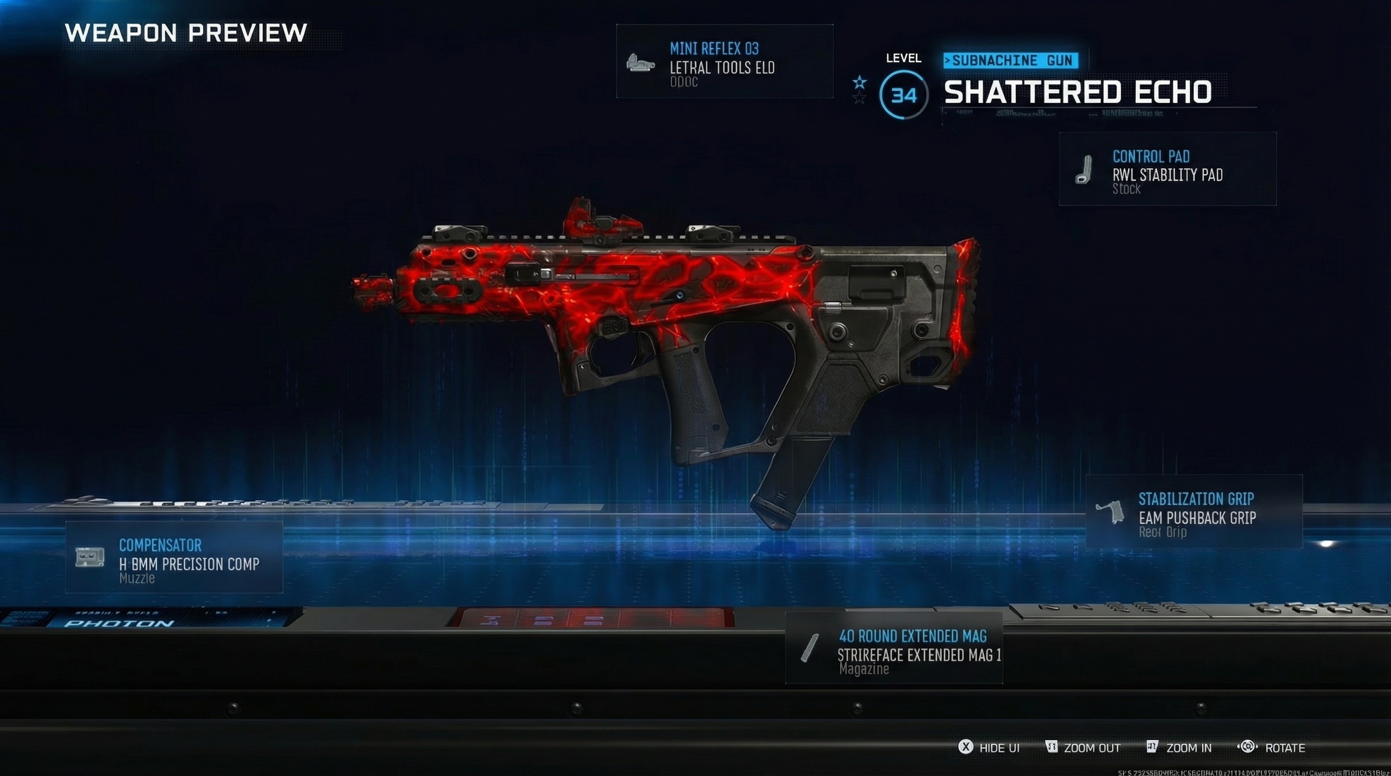 The Shattered Echo blueprint earned from Call of Duty: Warzone.