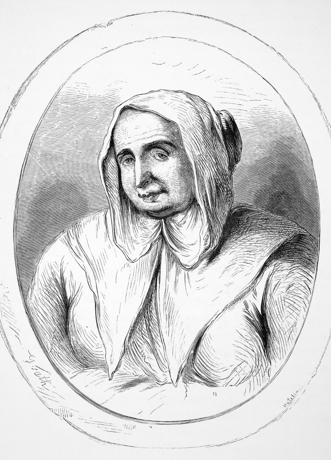 An illustration of Catherine Deshayes