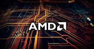 AMD logo on a futuristic background