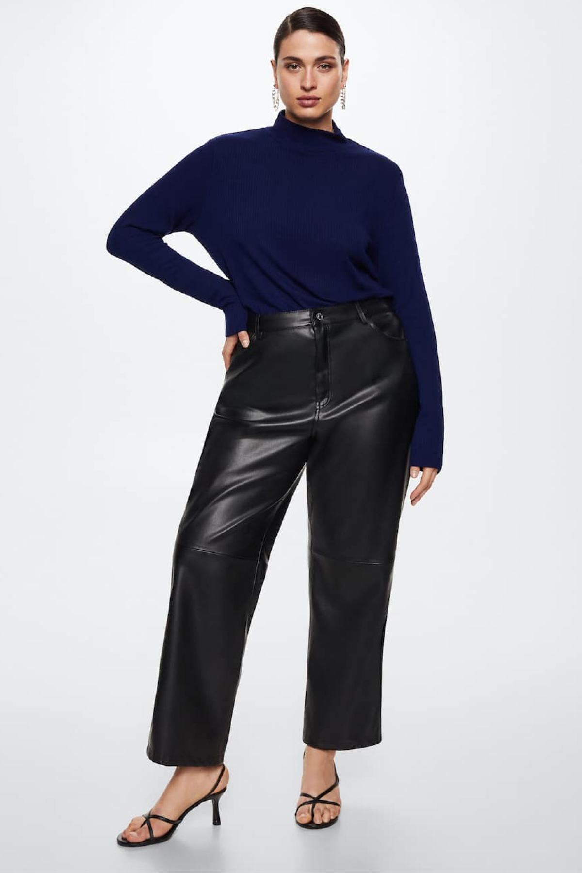 Mango Ribbed Long-Sleeved T-Shirt