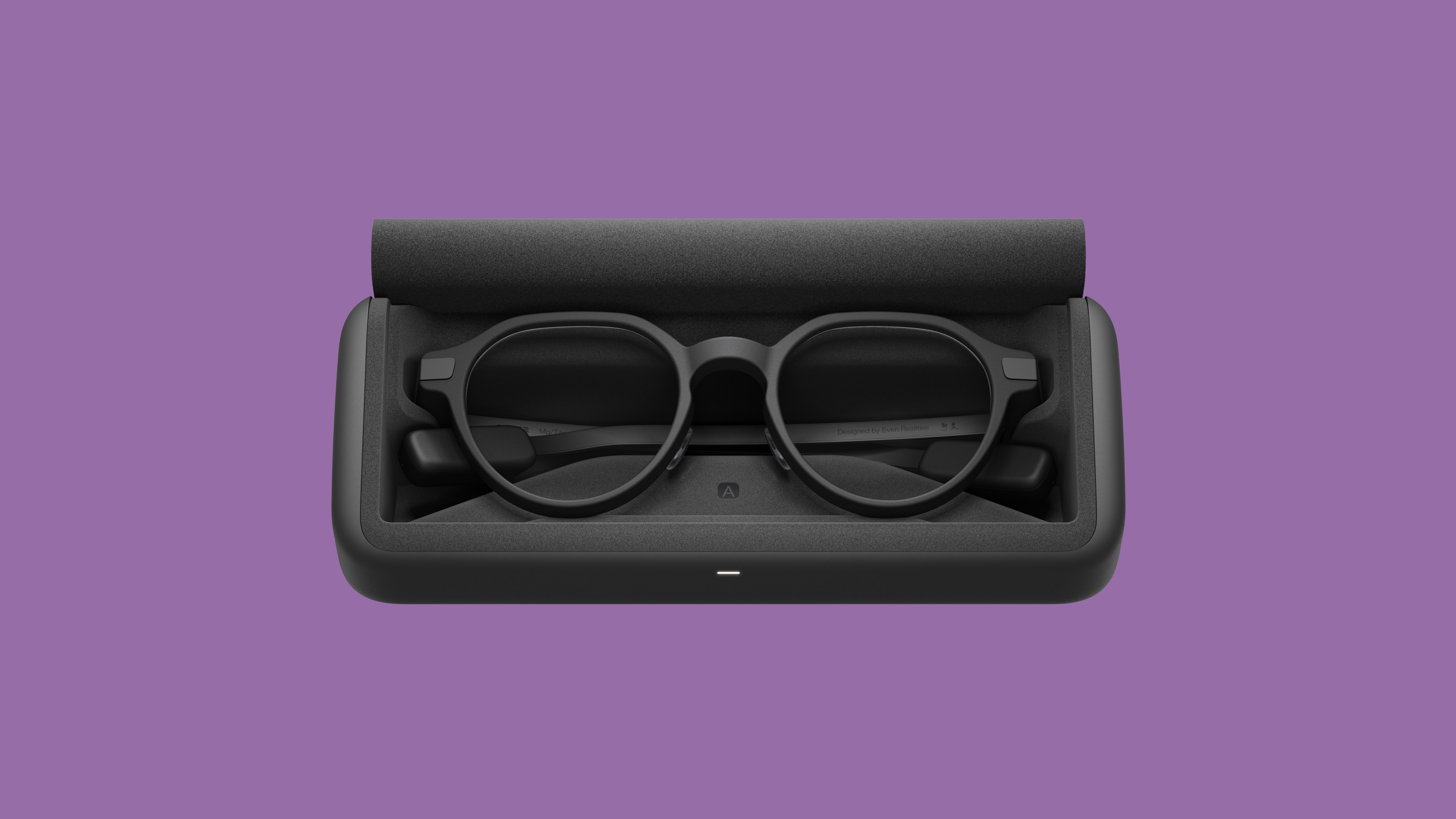 Even Realities G2 smart glasses in charging case