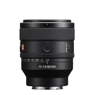 Sony FE 50mm F1.4 GM on a white background