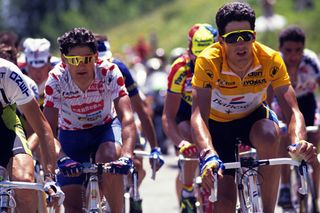 Chiappucci and Indurain Tour de France. Photo: Graham Watson