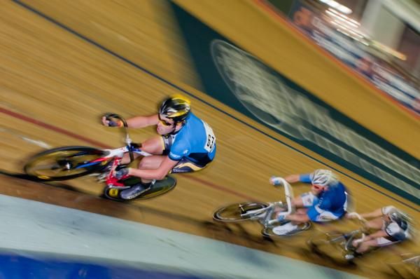 Alex Dowsett of Team Livestrong shows his track credentials.