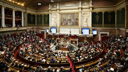 French Parliament is seen prior to a vote of no confidence against Prime Minister Francois Bayrou