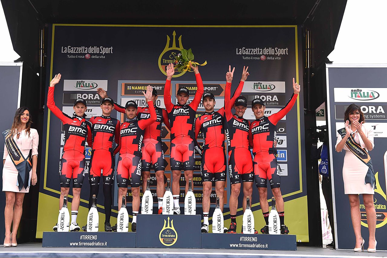 BMC Racing on the Tirreno-Adriatico podium